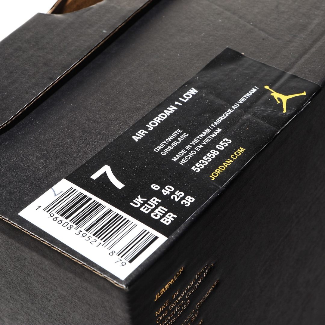 外贸版Air Jordan 1 Low系列复古灰 -053 尺寸 36 36.5 37.5 38 38.