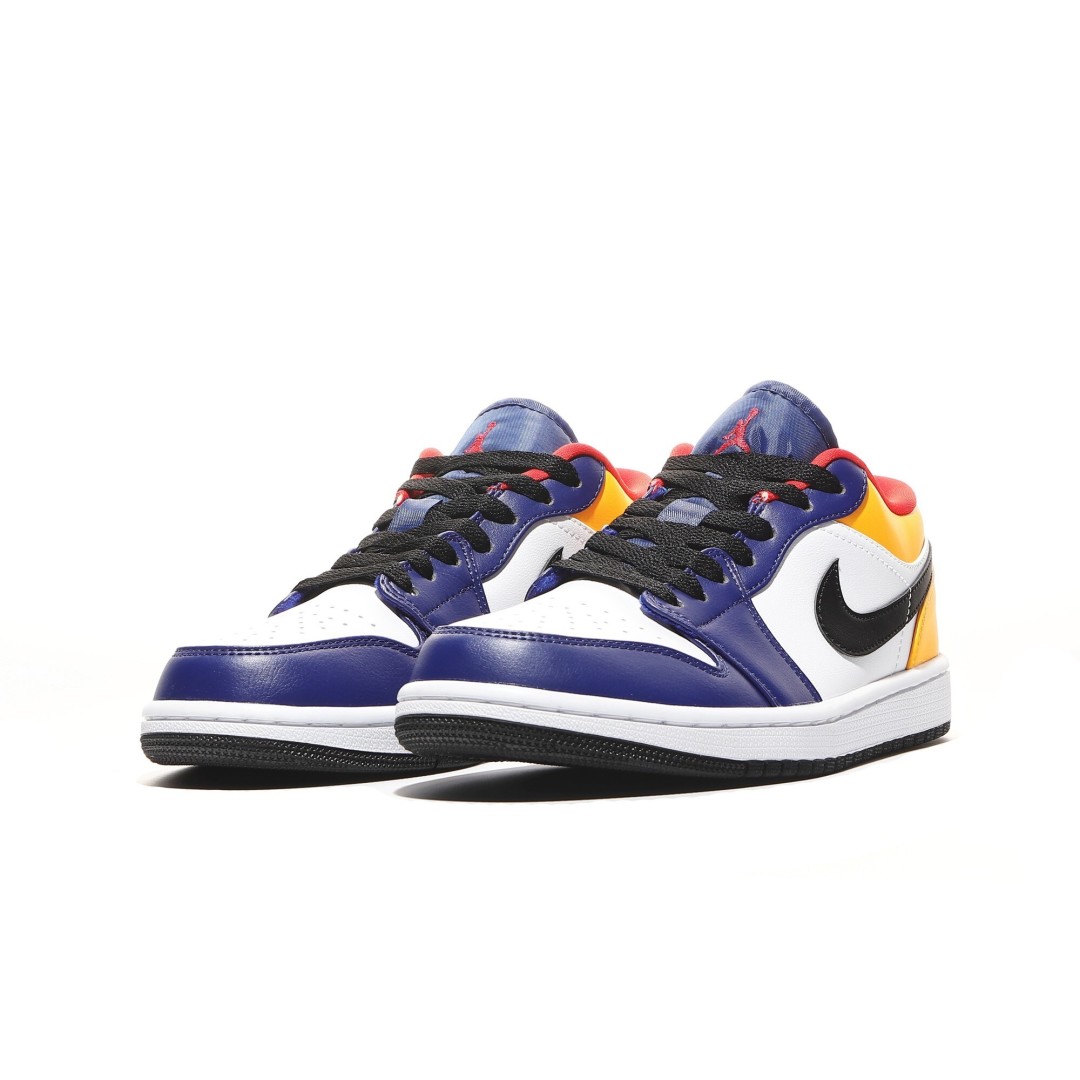 外贸版Air Jordan 1 Low系列蓝黄 -123 尺寸 36 36.5 37.5 38 38.5