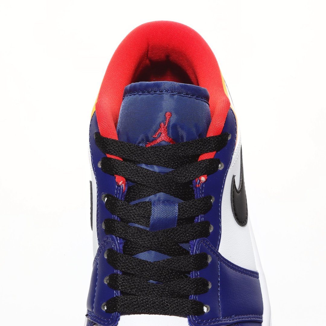外贸版Air Jordan 1 Low系列蓝黄 -123 尺寸 36 36.5 37.5 38 38.5