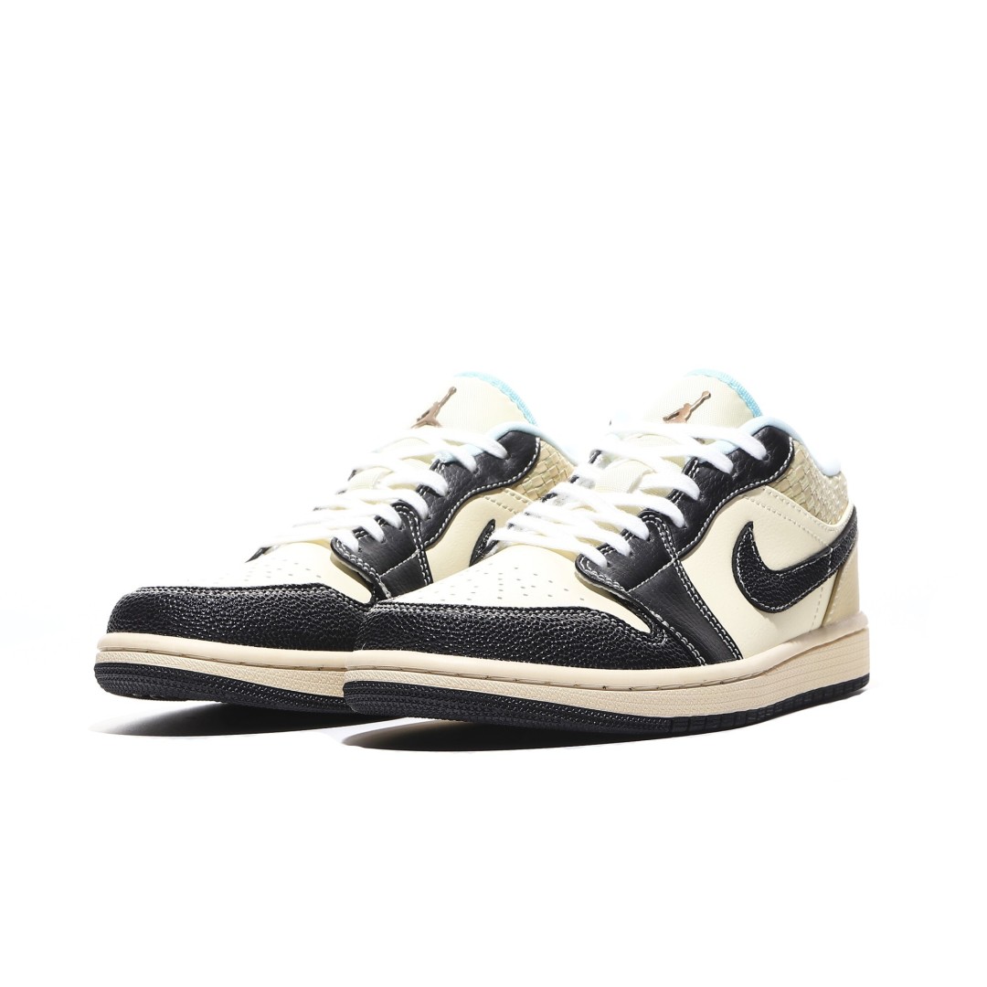外贸版Air Jordan 1 Low系列米黑 HQ3437-101 尺寸 36 36.5 37.5 3