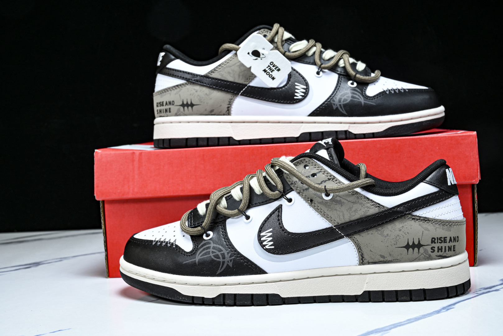 Dunk 尺码:36-46纯原出品-SB Dunk Low 绑带白灰色 SB低帮运动休闲板鞋 DD150