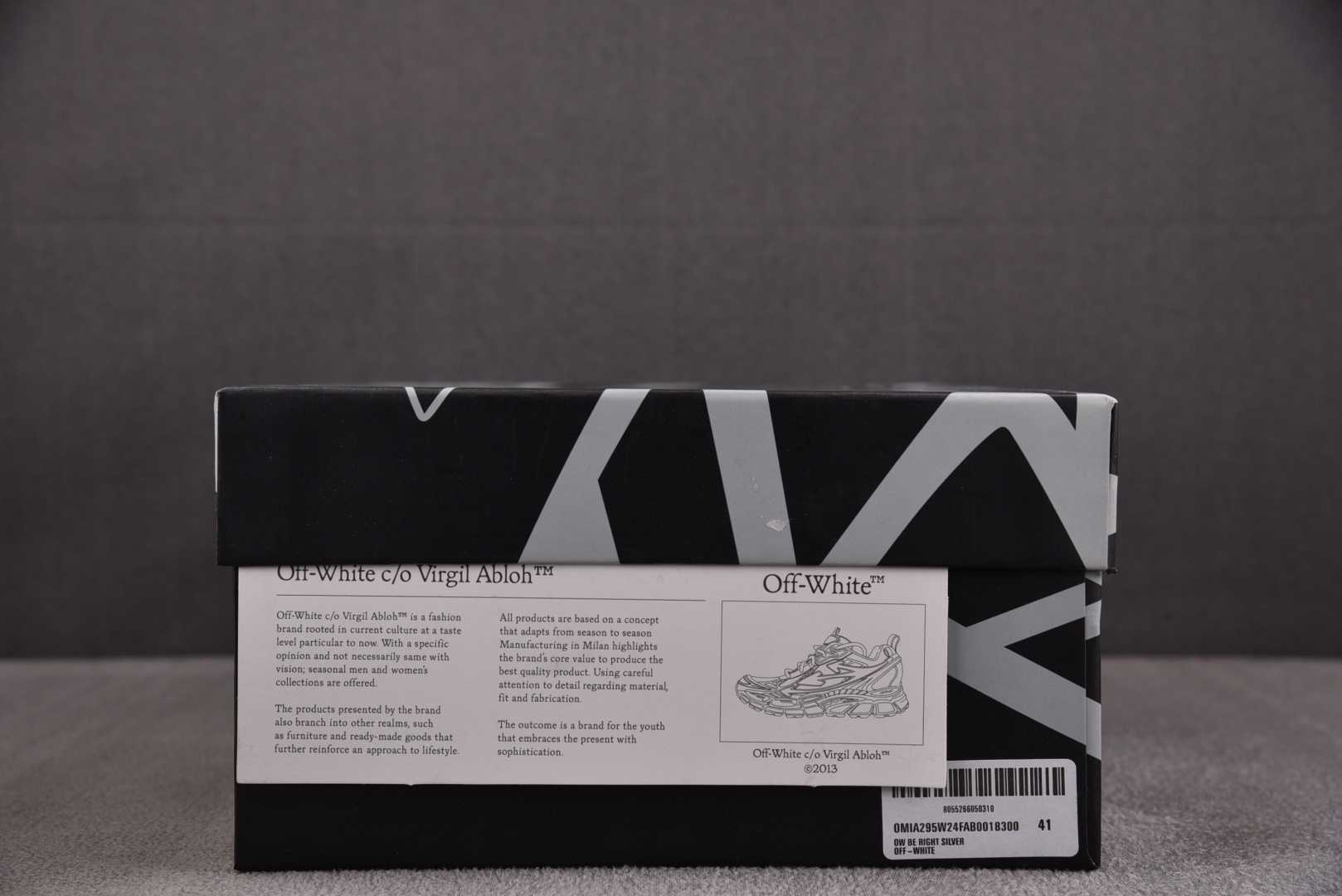OFF 尺码36-47纯原版出品-OFF-WHITE Be Right Back 白灰 YZ002尺码3