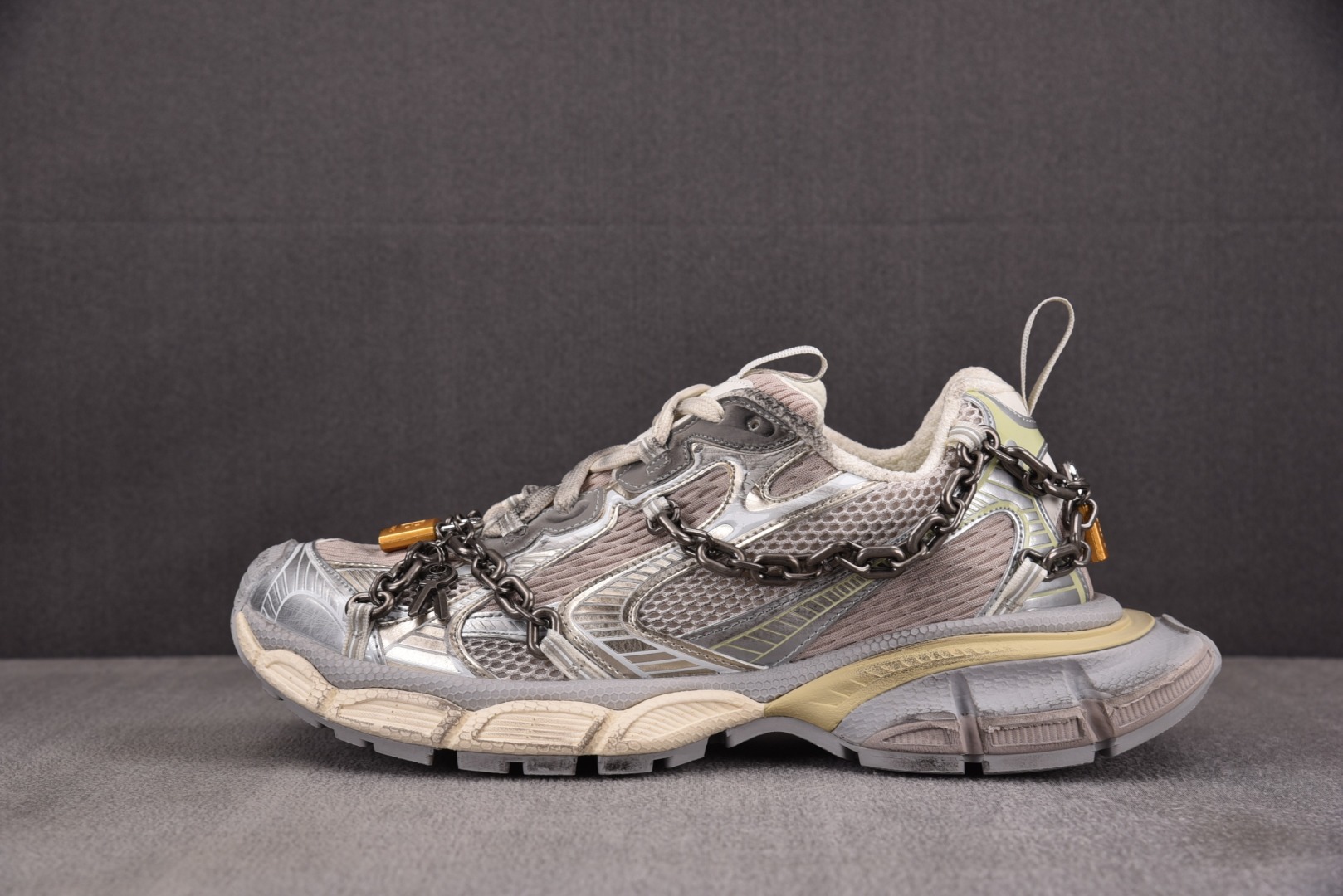 巴黎3XL 尺码:35-46纯原版出品-Balenciaga 3XL Chain 链条装饰 香槟金 YZ