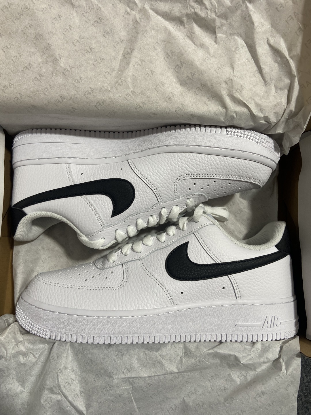AF1白黑 尺码:36-46纯原-Air Force 1 Low White and Black 白黑 