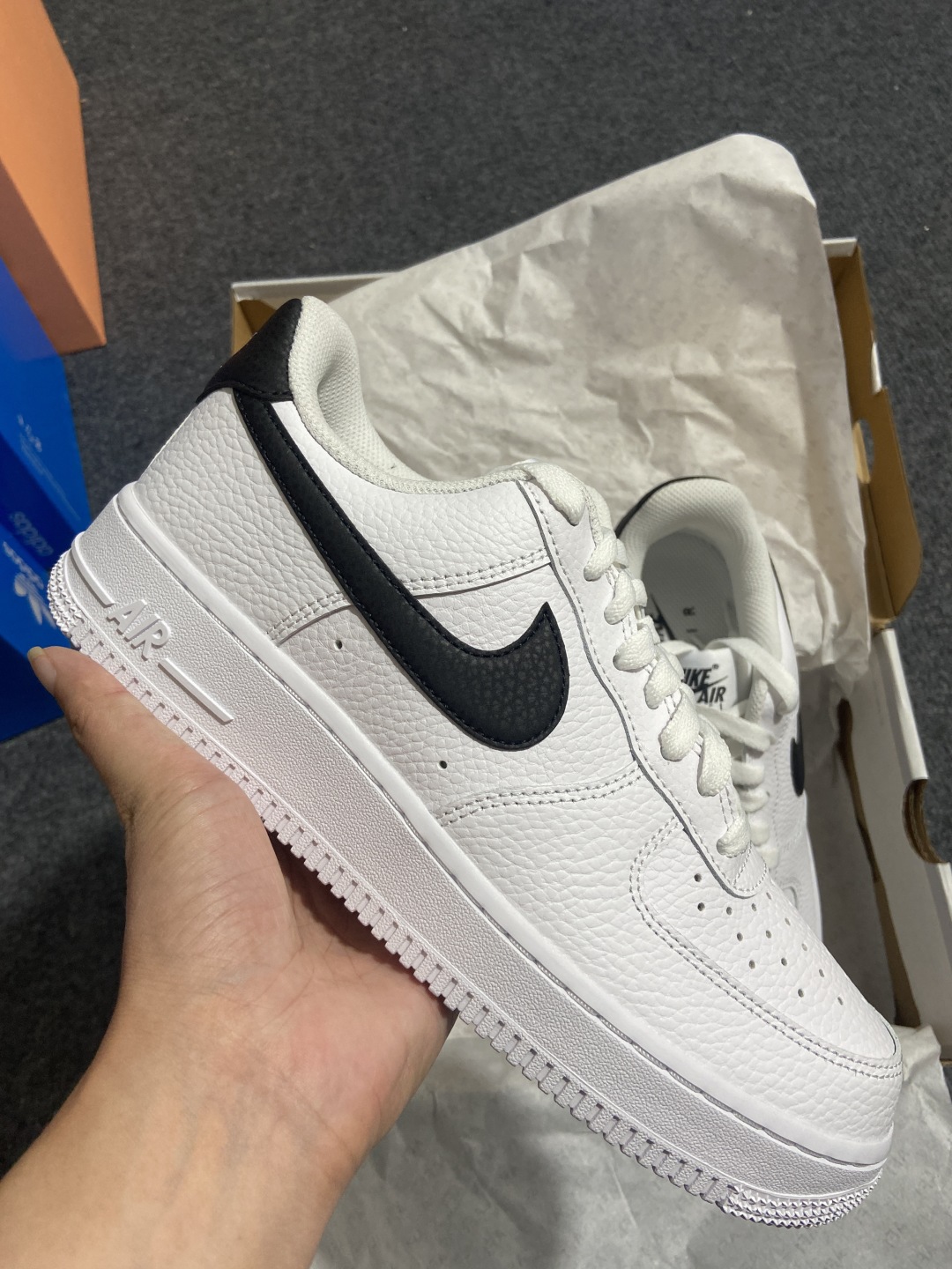 AF1白黑 尺码:36-46纯原-Air Force 1 Low White and Black 白黑 