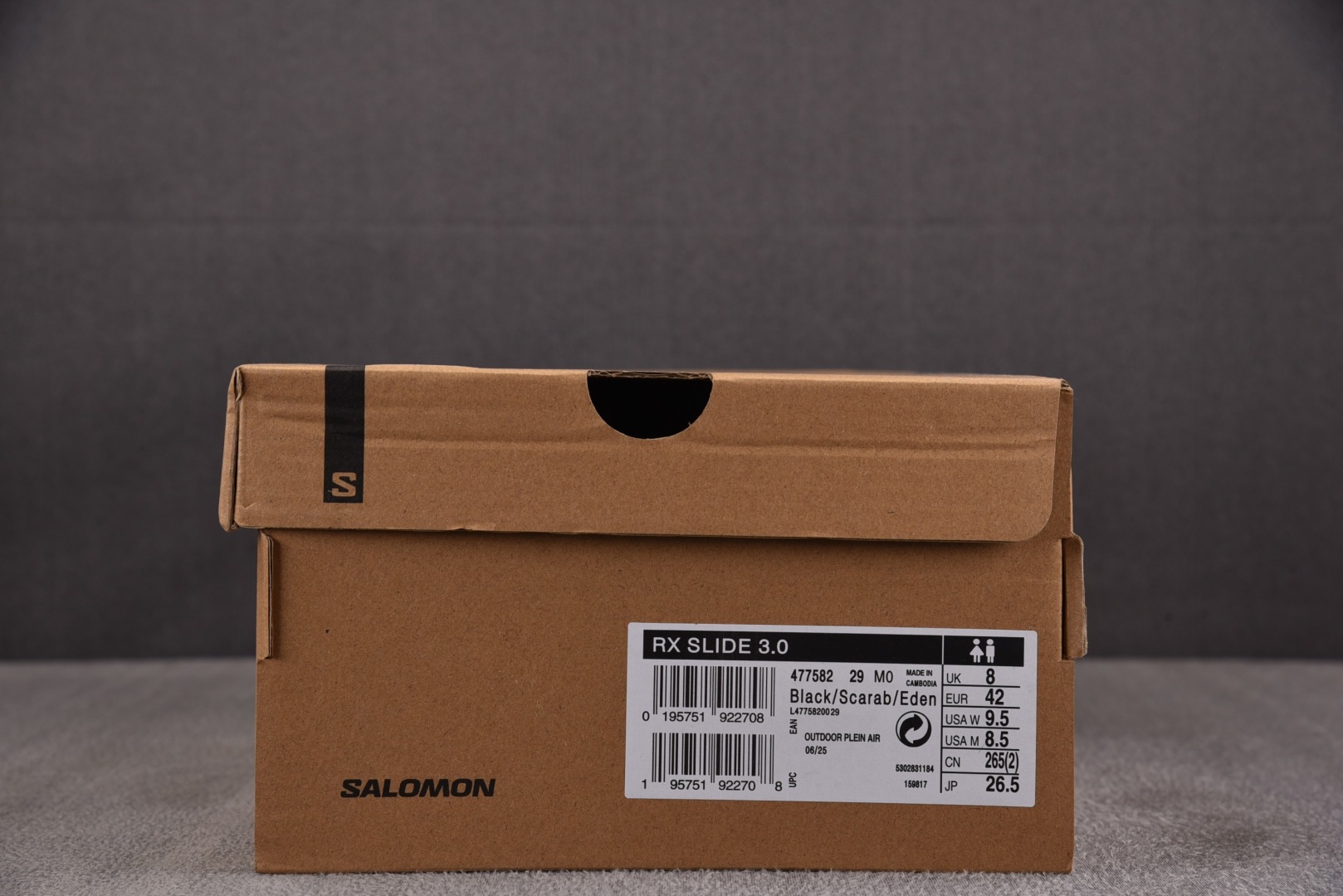 萨洛蒙 尺码:36-44纯原出品-Salomon RX Slide 3.0 Black 黑色 L YZ0