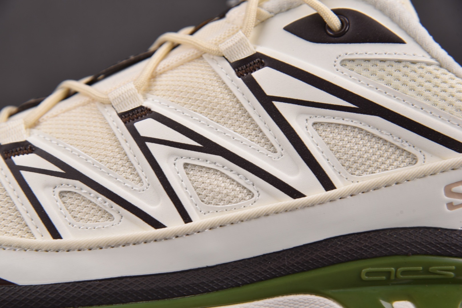 萨洛蒙 尺码:36-46纯原出品-Salomon XT-6 EXPANSE CANVAS 米白绿 YZ0