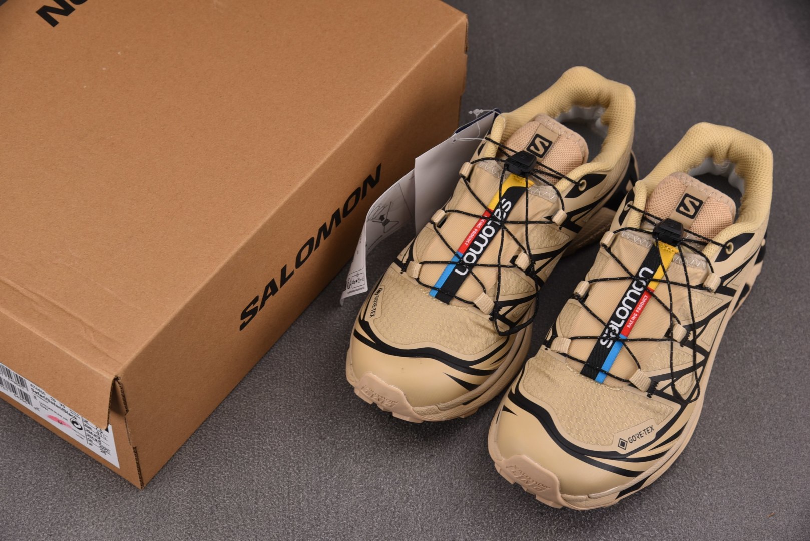 萨洛蒙 尺码:36-46纯原出品-Salomon XT-6 GTX 卡其色 YZ020尺码：36 36.