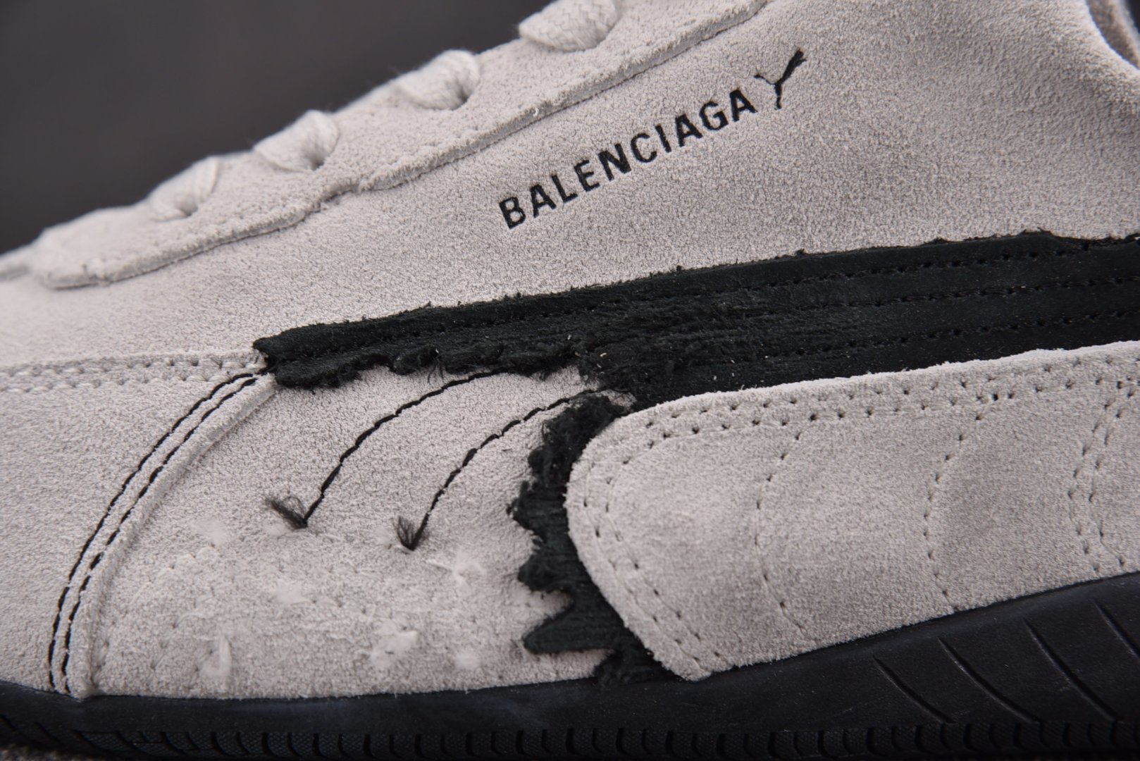 Puma 尺码:35-47纯原出品-Puma x Balenciaga Speedcat 做旧磨损 白黑