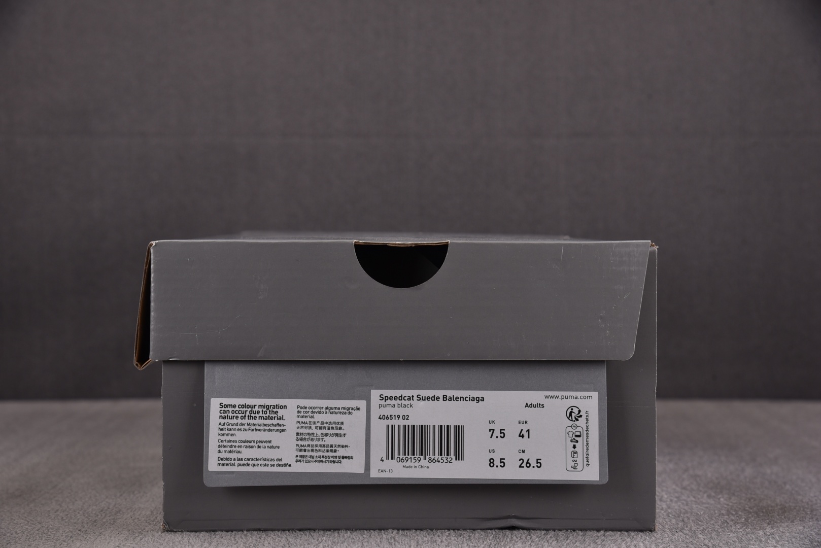 Puma 尺码:35-47纯原出品-Puma x Balenciaga Speedcat 做旧磨损 黑白