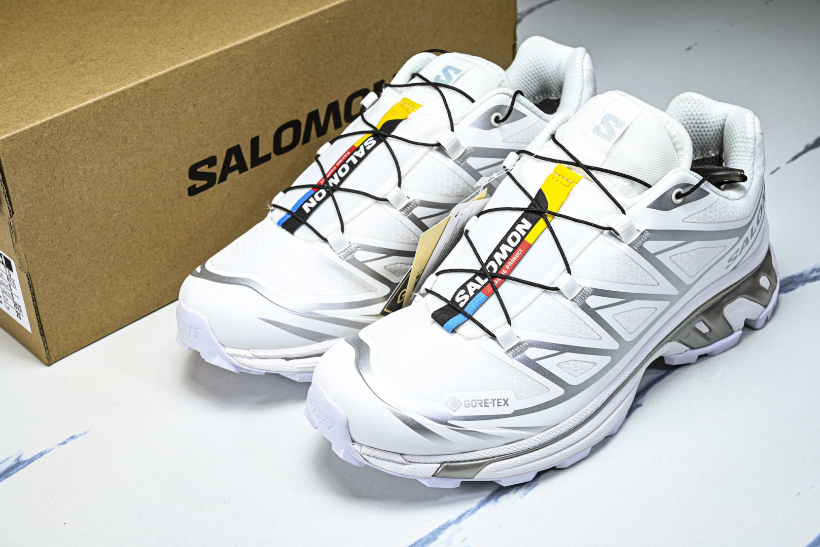 萨洛蒙 尺码:36-46纯原出品-SALOMON XT-6 CAMO 男女士低帮运动鞋 白 -28 YZ