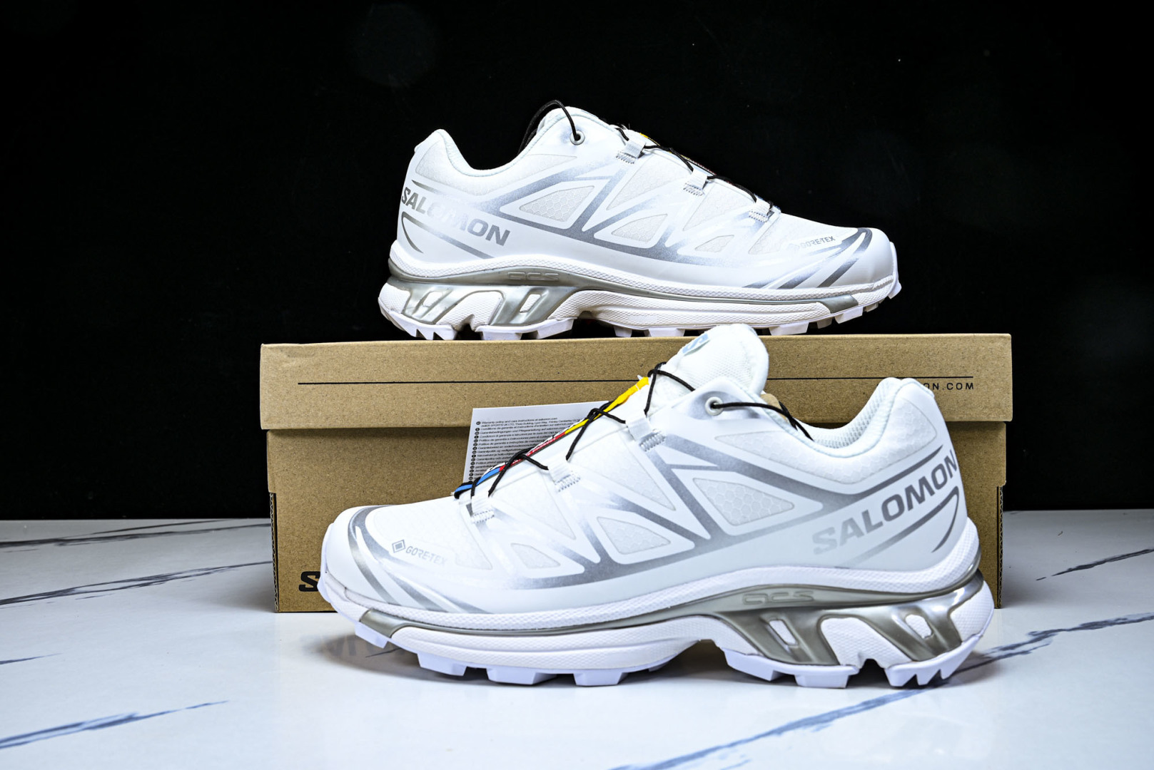 萨洛蒙 尺码:36-46纯原出品-SALOMON XT-6 CAMO 男女士低帮运动鞋 白 -28 YZ
