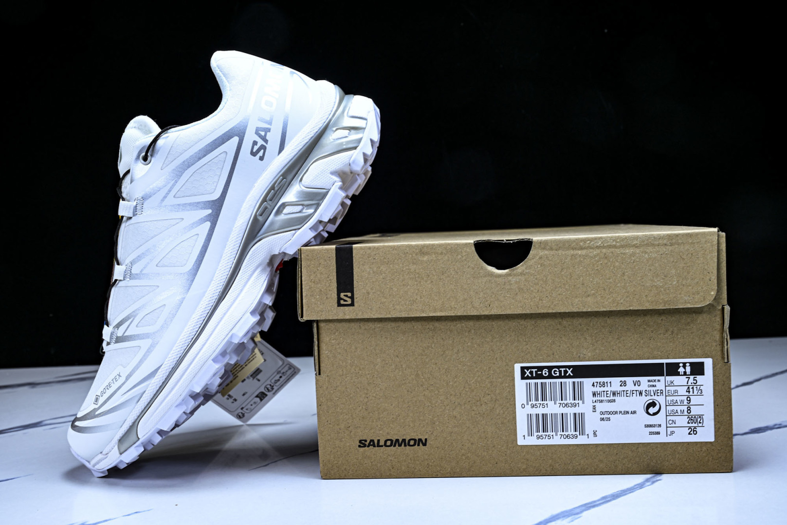 萨洛蒙 尺码:36-46纯原出品-SALOMON XT-6 CAMO 男女士低帮运动鞋 白 -28 YZ