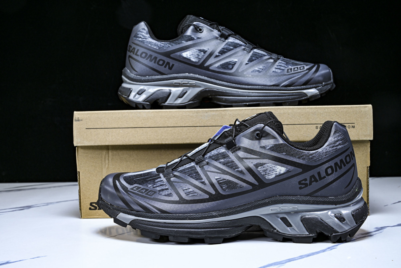 萨洛蒙 尺码:36-46纯原出品-SALOMON XT-6 CAMO 男女士低帮运动鞋 黑色 YZ020