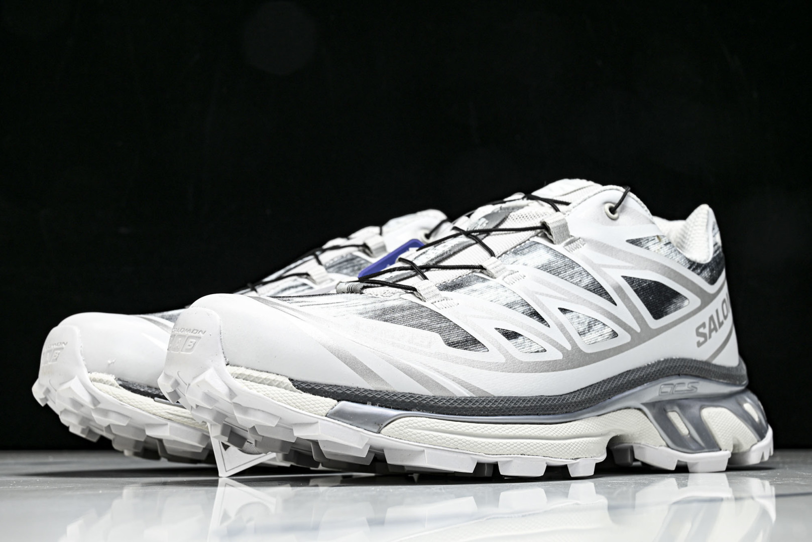 萨洛蒙 尺码:36-46纯原出品-SALOMON XT-6 CAMO 男女士低帮运动鞋灰紫色 YZ020