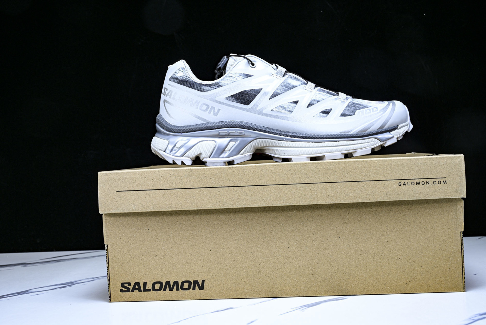 萨洛蒙 尺码:36-46纯原出品-SALOMON XT-6 CAMO 男女士低帮运动鞋灰紫色 YZ020