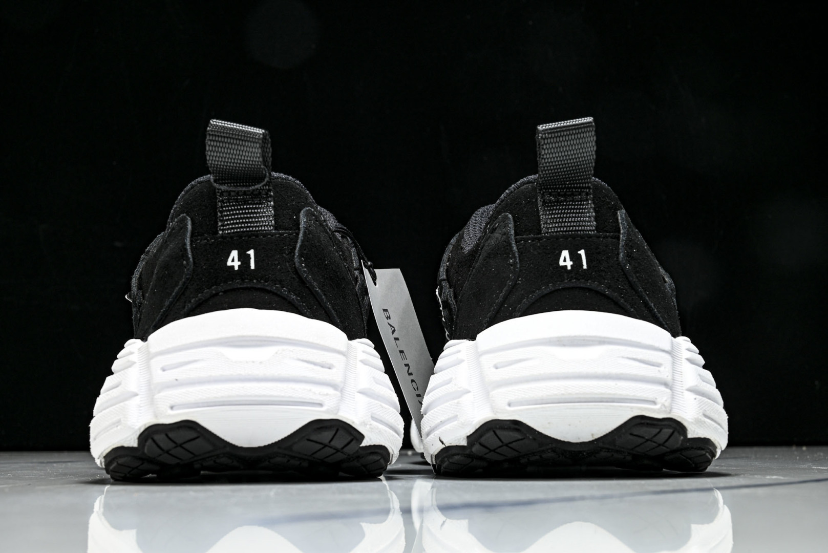 巴黎 尺码:35-46纯原出品-Balenciaga巴黎世家运动鞋男女舒适耐磨透气防滑黑白明线装饰 WM