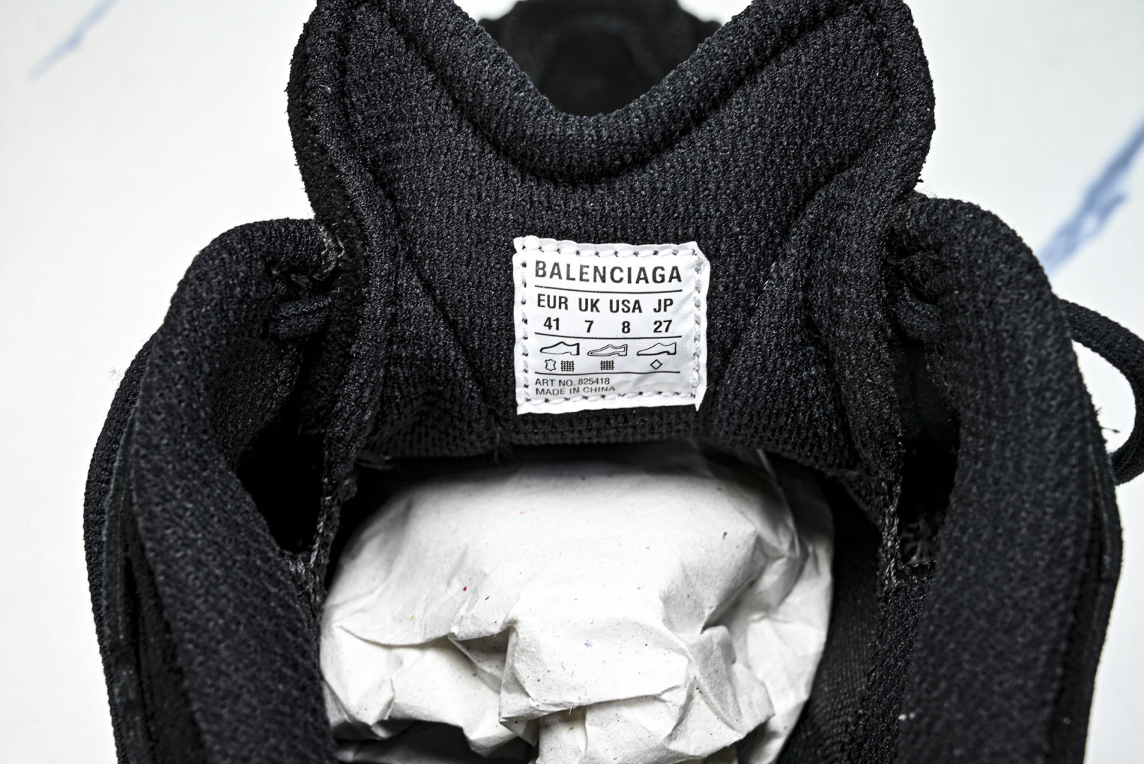 巴黎 尺码:35-46纯原出品-Balenciaga巴黎世家运动鞋男女舒适耐磨透气防滑黑白明线装饰 WM