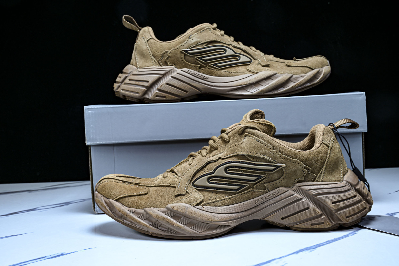 巴黎 尺码:35-46纯原出品-Balenciaga巴黎世家运动鞋男女舒适耐磨透气防滑黑白明线装饰 WM