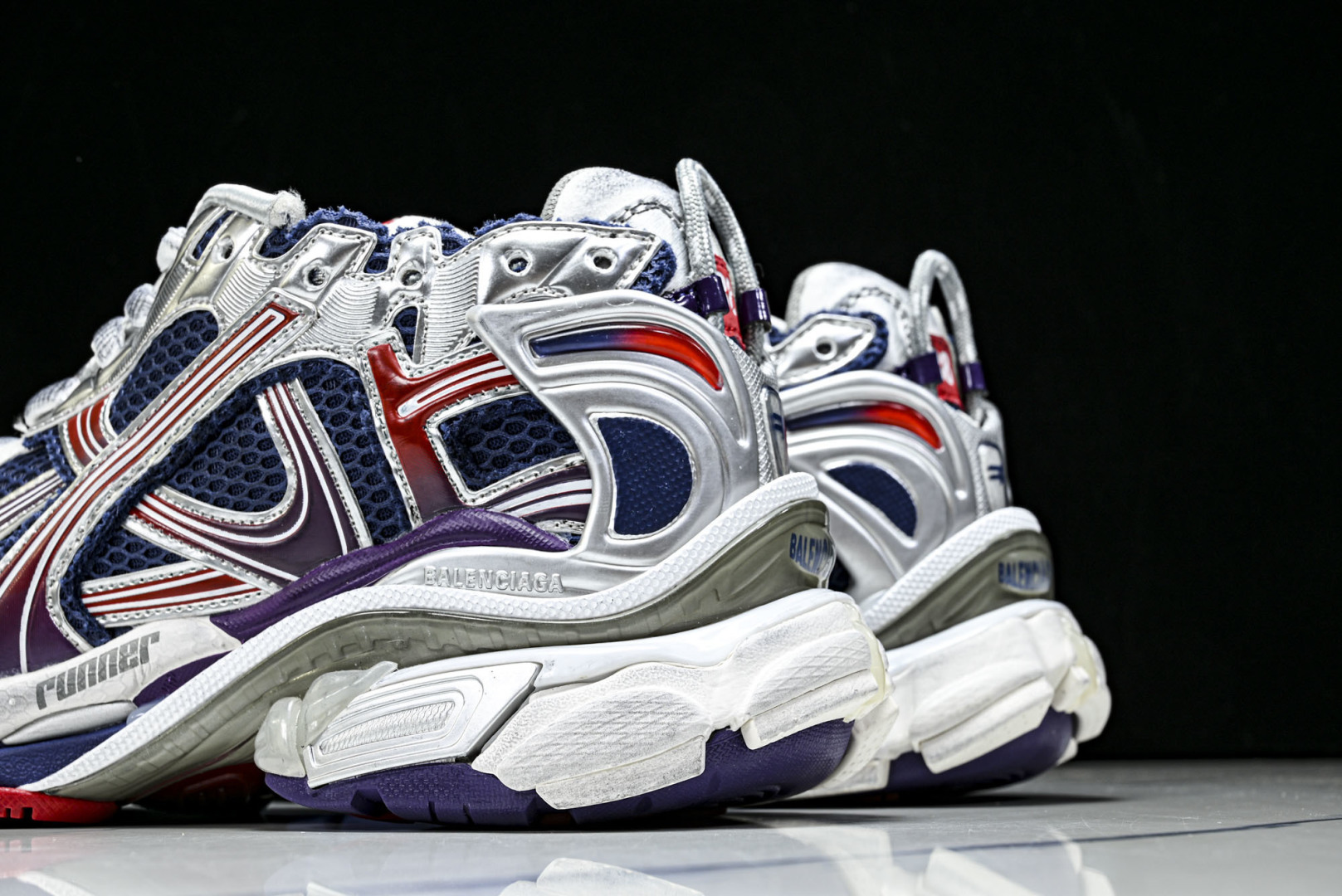 巴黎 尺码:35-46纯原出品-Balenciaga Runner Kith Four.Color 巴黎