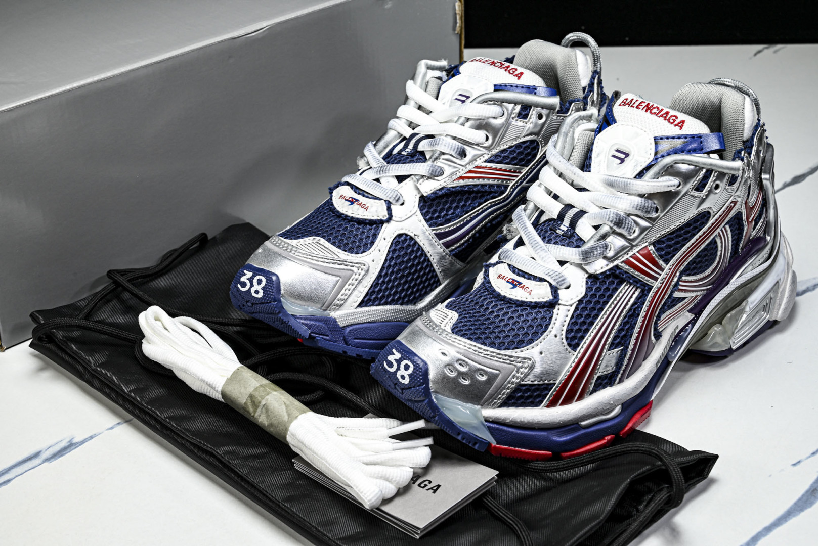 巴黎 尺码:35-46纯原出品-Balenciaga Runner Kith Four.Color 巴黎
