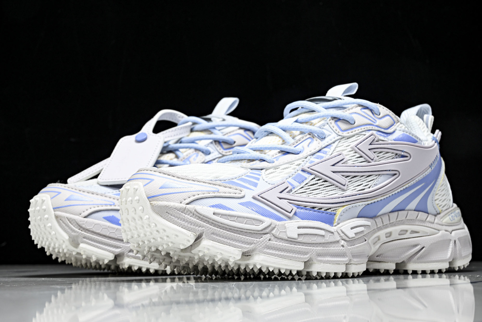 OFF OW 尺码:36-47纯原出品-OFF WHITE 黑白三箭头登山厚底老爹鞋增高男女运动休闲鞋 