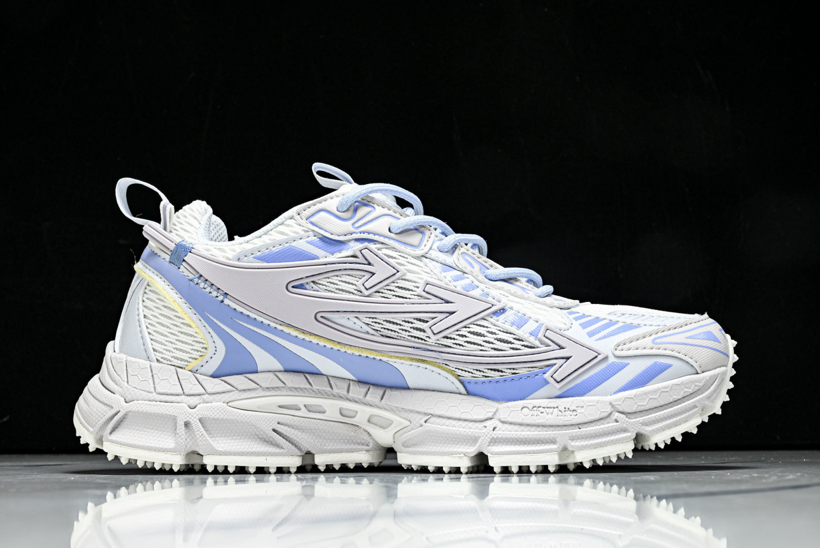 OFF OW 尺码:36-47纯原出品-OFF WHITE 黑白三箭头登山厚底老爹鞋增高男女运动休闲鞋 