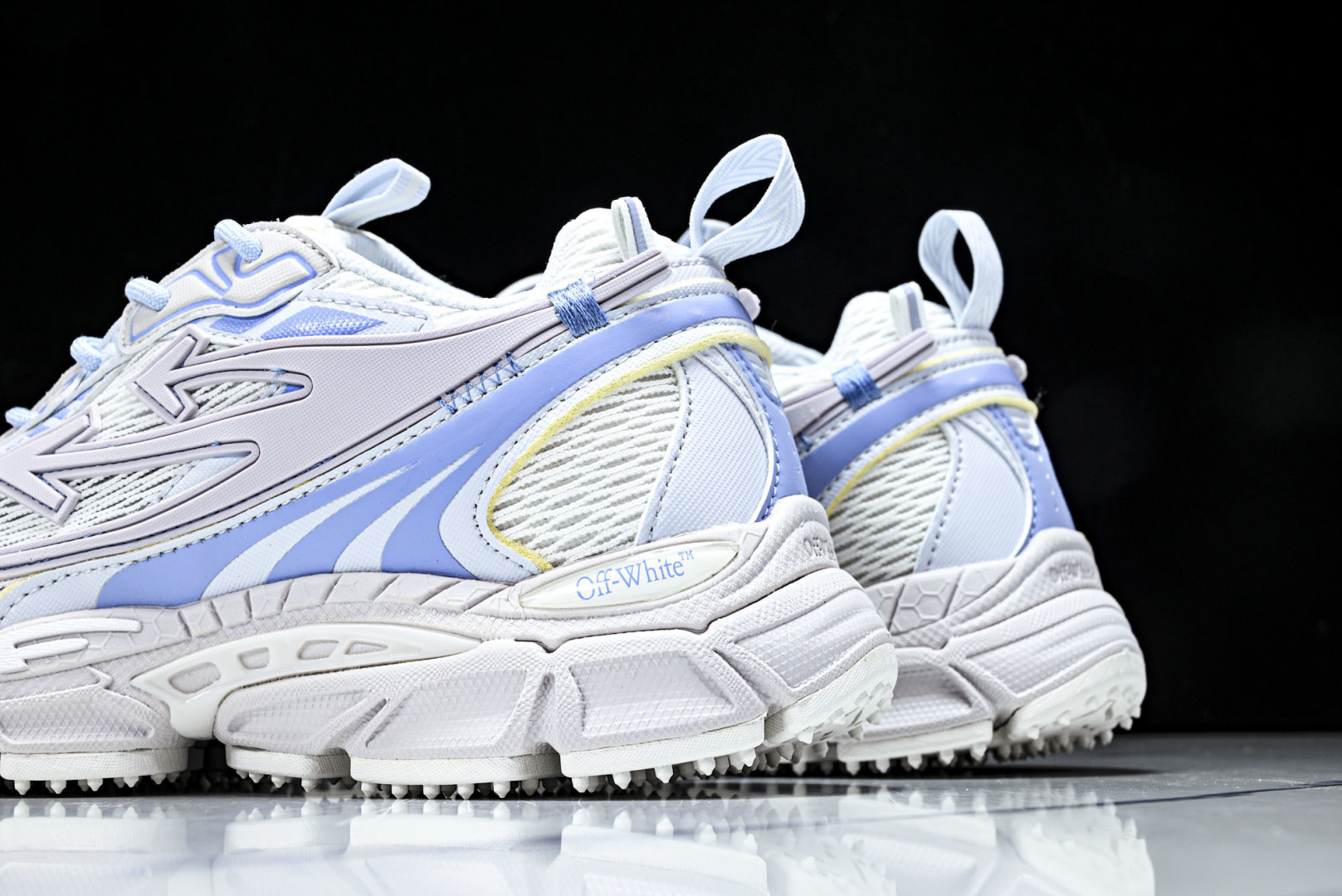 OFF OW 尺码:36-47纯原出品-OFF WHITE 黑白三箭头登山厚底老爹鞋增高男女运动休闲鞋 