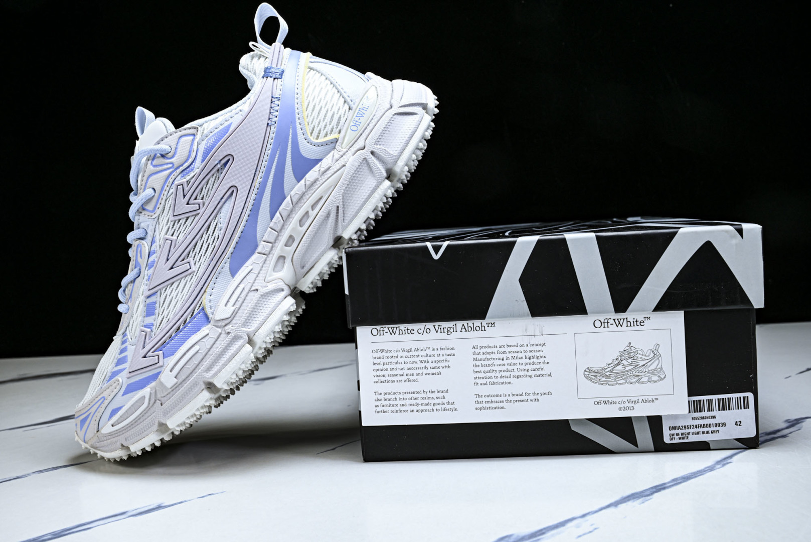 OFF OW 尺码:36-47纯原出品-OFF WHITE 黑白三箭头登山厚底老爹鞋增高男女运动休闲鞋 