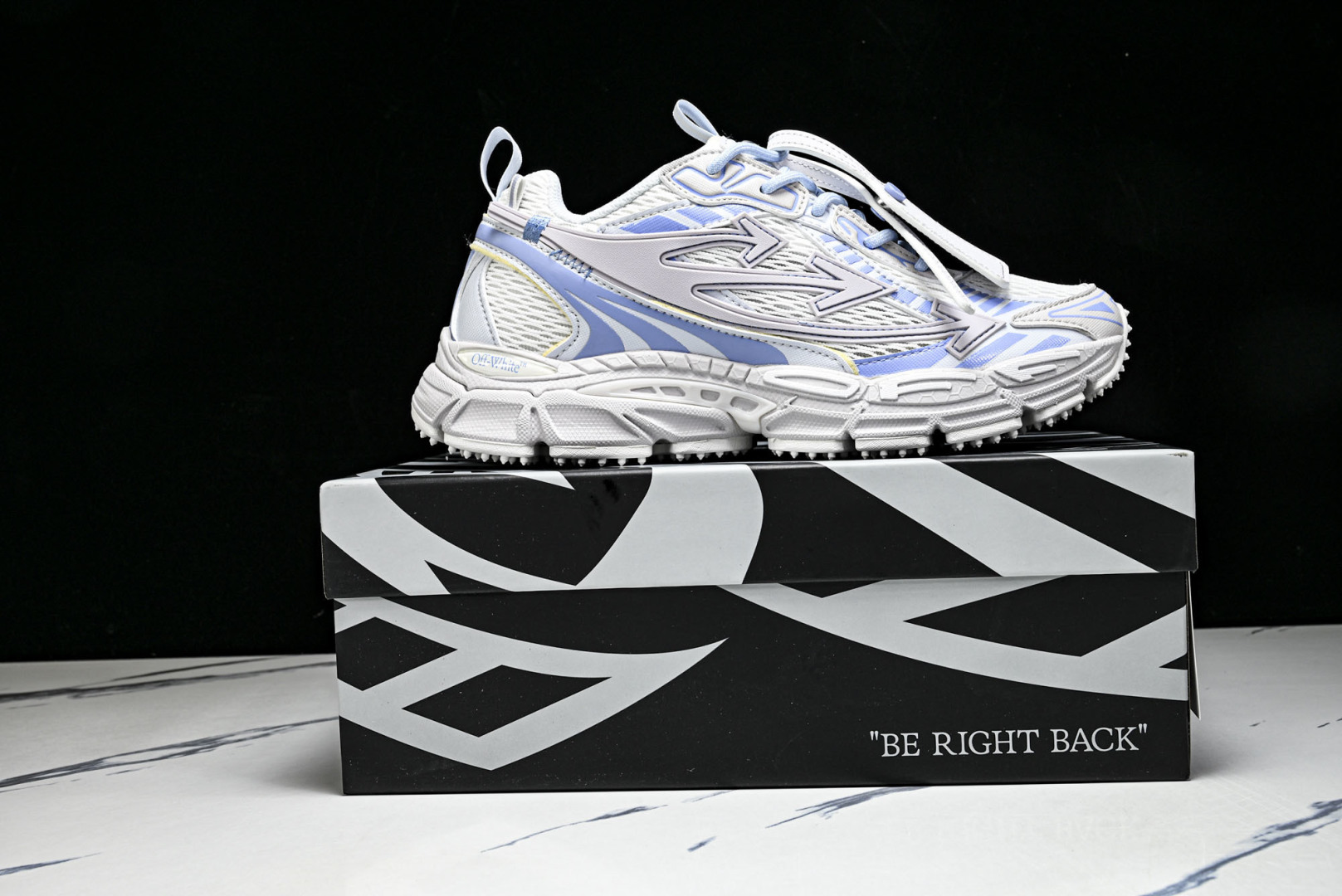 OFF OW 尺码:36-47纯原出品-OFF WHITE 黑白三箭头登山厚底老爹鞋增高男女运动休闲鞋 