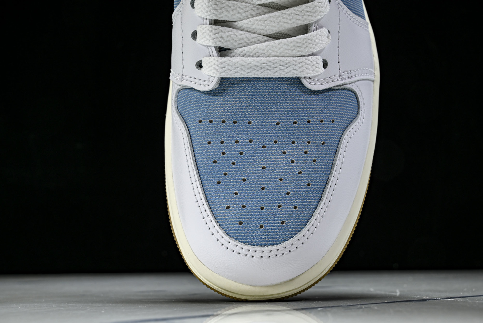 AJlow 尺码:40-46纯原出品-Air Jordan 1 Low Denim Worn Blue 