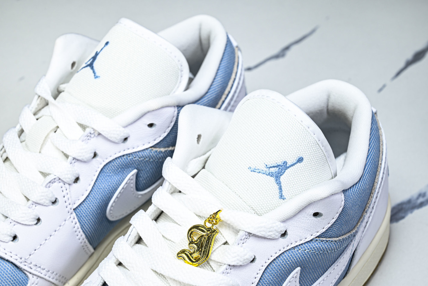 AJlow 尺码:40-46纯原出品-Air Jordan 1 Low Denim Worn Blue 