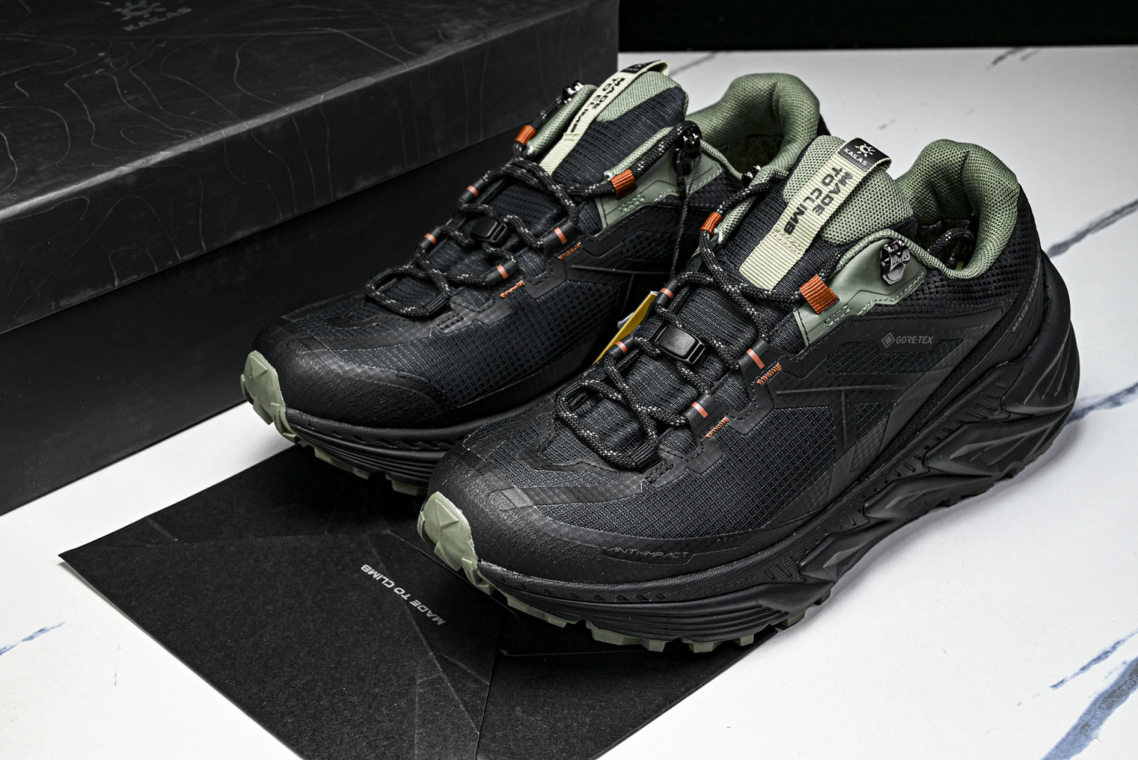 KAILAS 尺码:40-45纯原出品-防水版 KAILAS GTX 凯乐石 山行-2 墨黑 KS YZ