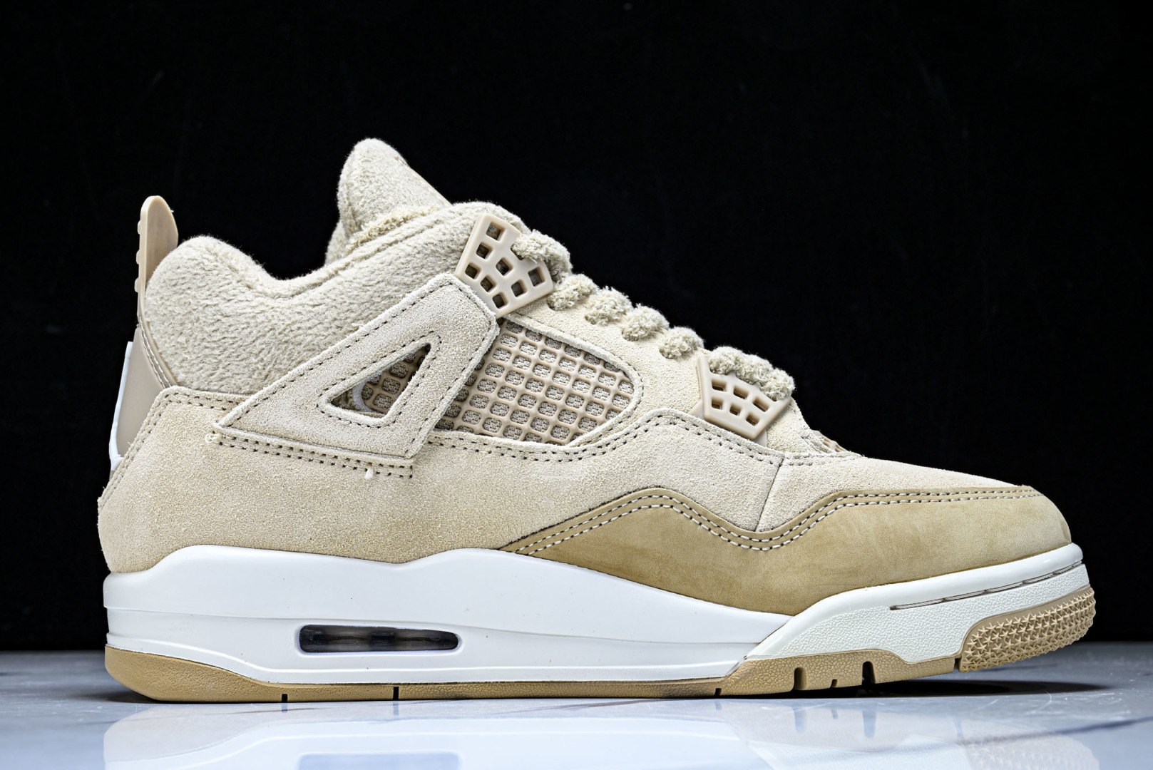 AJ4 尺码:36-48.5纯原出品-Air Jordan 4 Retro AJ4 乔丹4代沙漠黄 毛绒