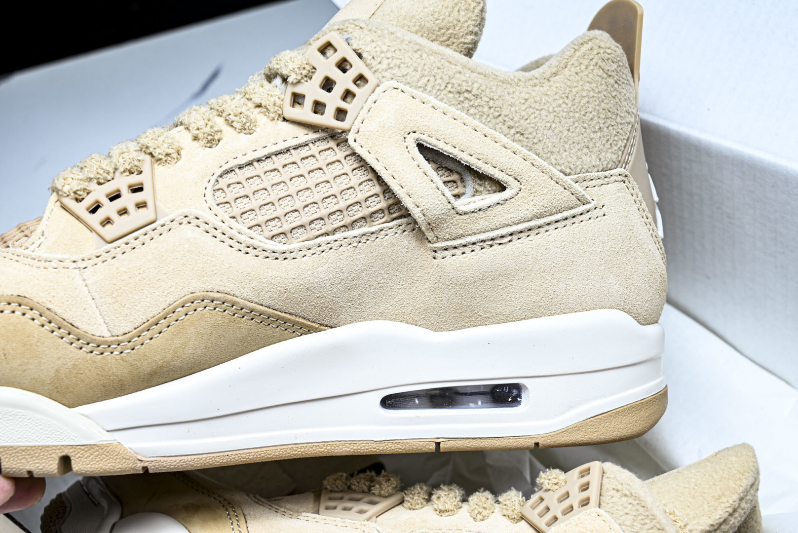 AJ4 尺码:36-48.5纯原出品-Air Jordan 4 Retro AJ4 乔丹4代沙漠黄 毛绒