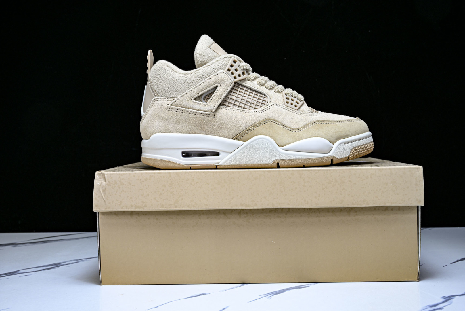 AJ4 尺码:36-48.5纯原出品-Air Jordan 4 Retro AJ4 乔丹4代沙漠黄 毛绒