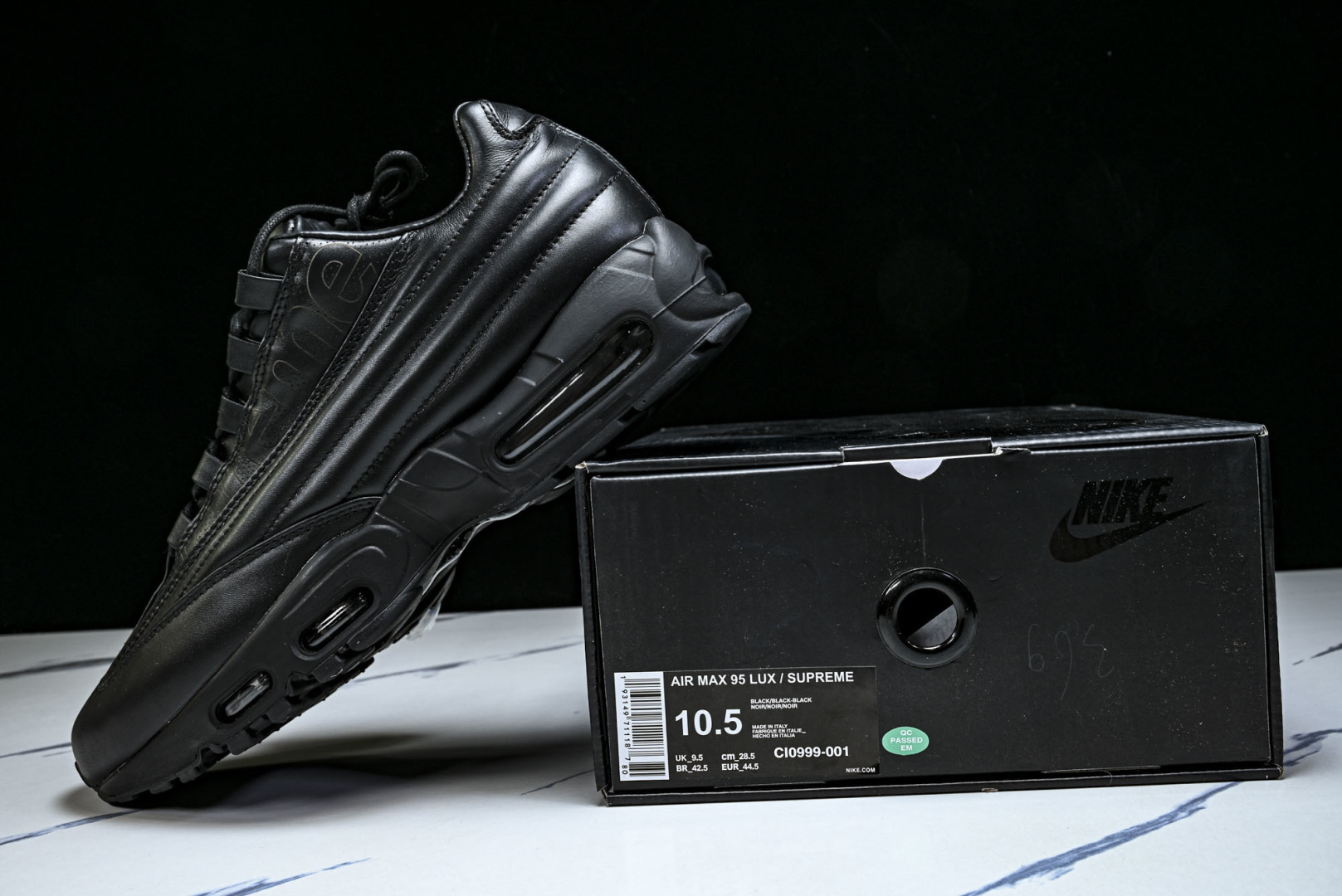 MAX95 尺码:40-47.5纯原出品-Supreme x Nike Air Max 95 Lux 联