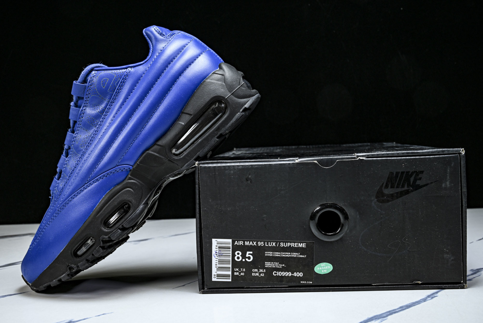 MAX95 尺码:40-47.5纯原出品-Supreme x Nike Air Max 95 Lux 联