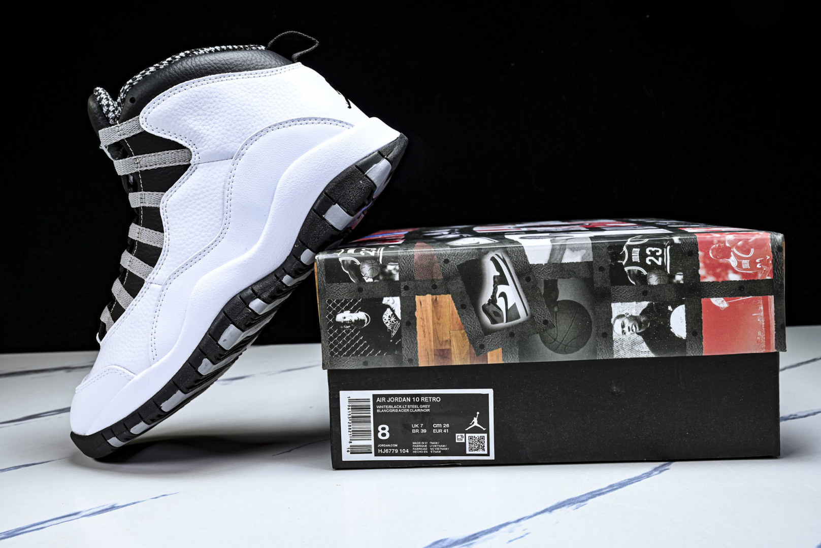 AJ10 尺码40-47.5纯原出品-Air Jordan 10 OG“Steel”2025复刻 aj1