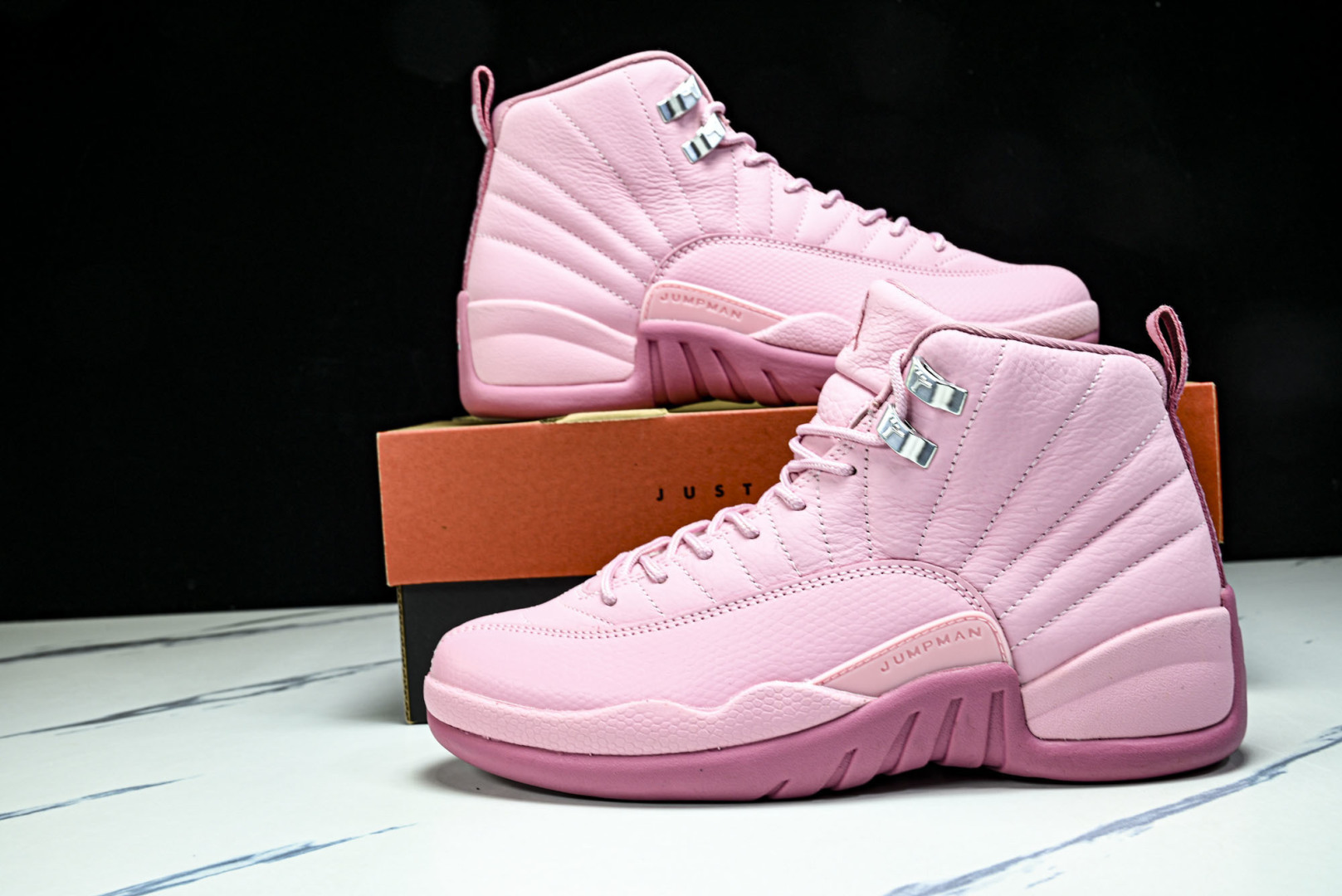 AJ12 尺码36-40纯原出品-Air Jordan 12 GS Plum Fog AJ12 珍珠粉 