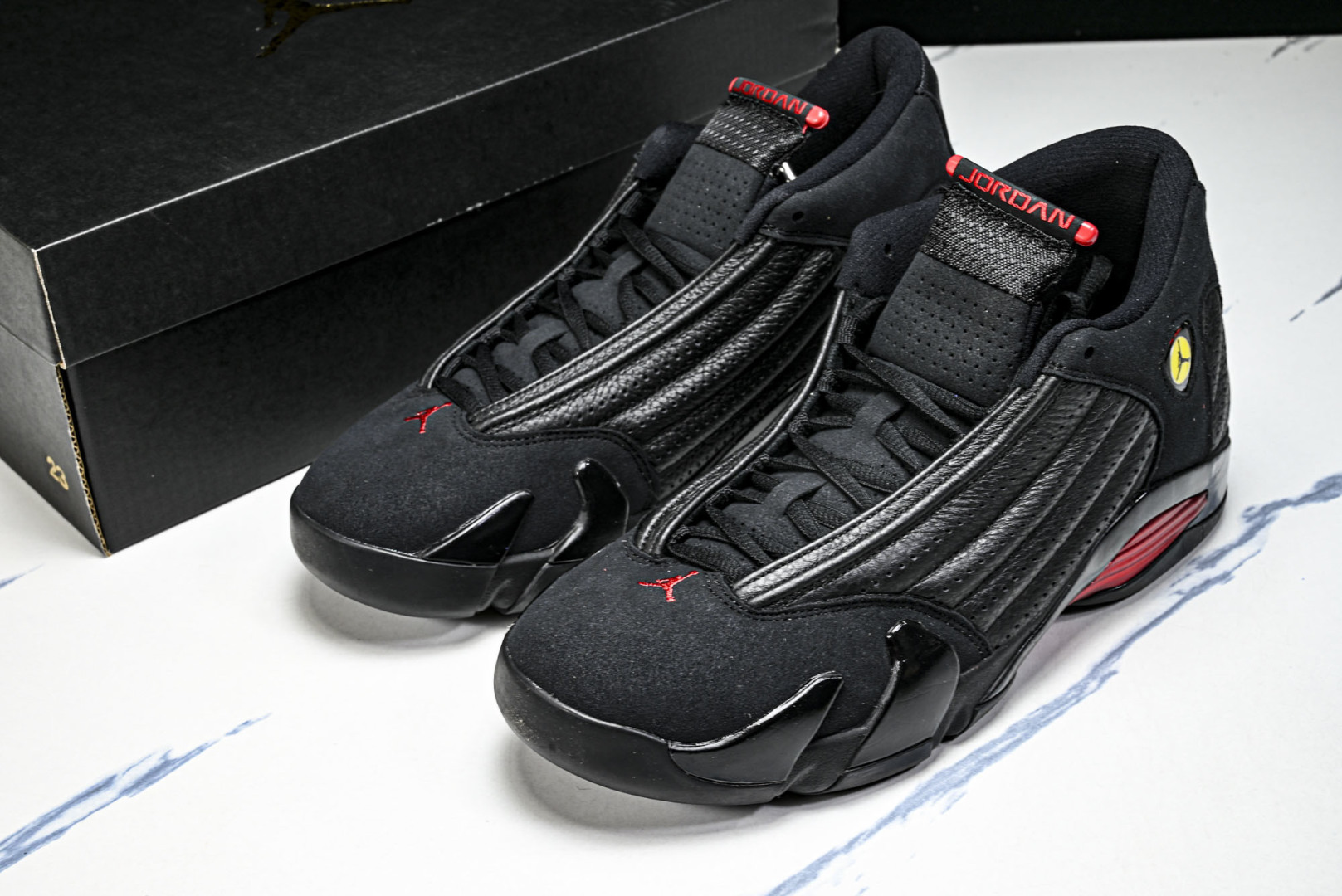 AJ14 尺码40-47.5纯原出品-Air Jordan 14 “Last Shot”黑红色 -003