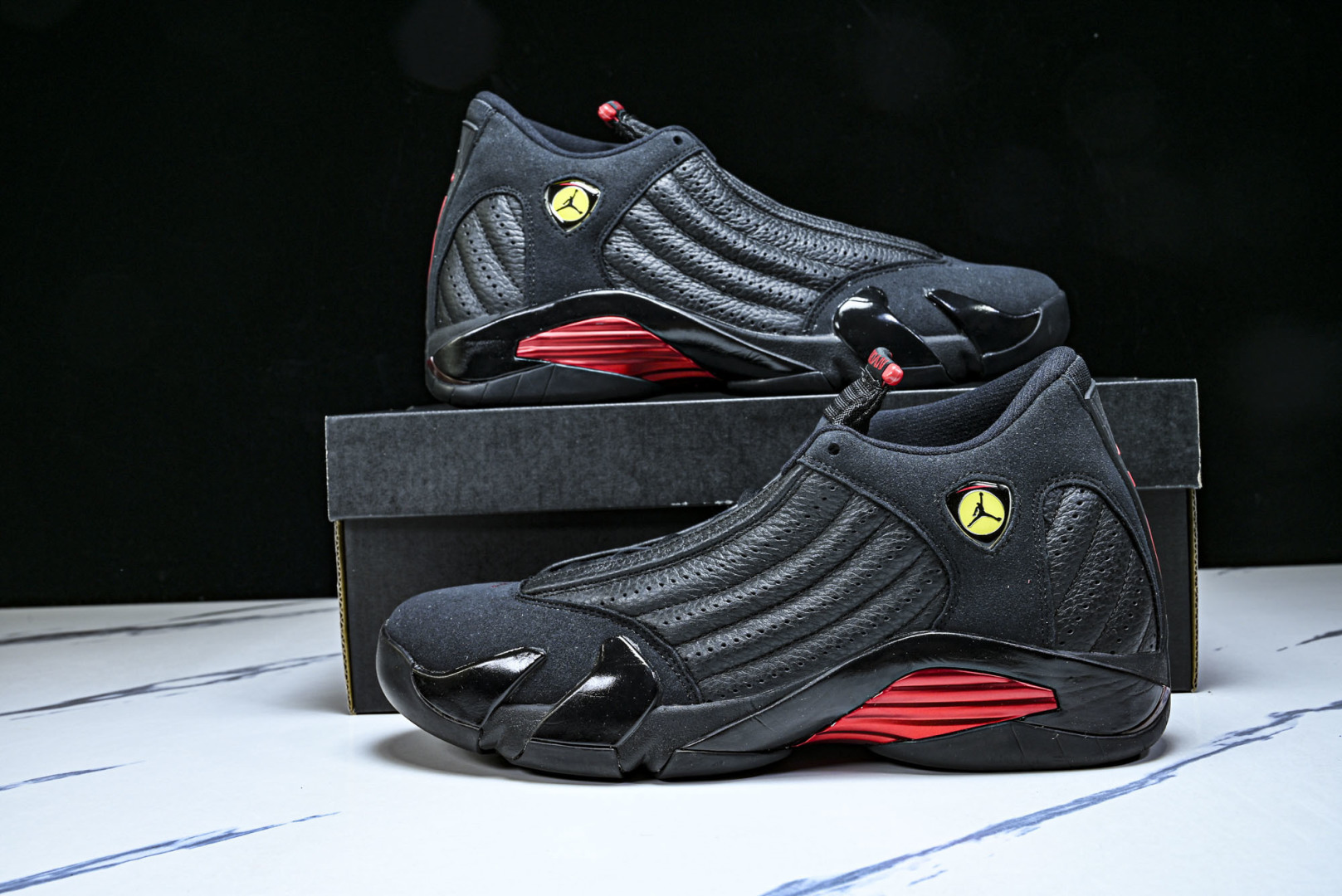 AJ14 尺码40-47.5纯原出品-Air Jordan 14 “Last Shot”黑红色 -003