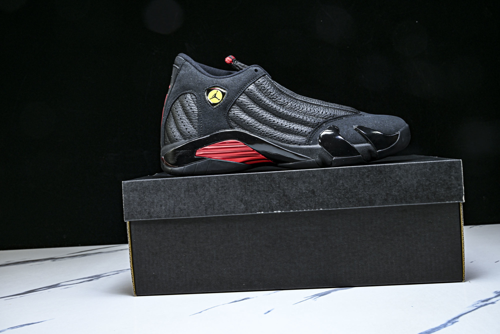 AJ14 尺码40-47.5纯原出品-Air Jordan 14 “Last Shot”黑红色 -003