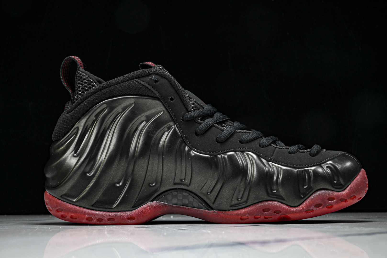 喷泡 尺码40-47.5纯原出品-Air Foamposite One Cough Dro 黑红喷 IB