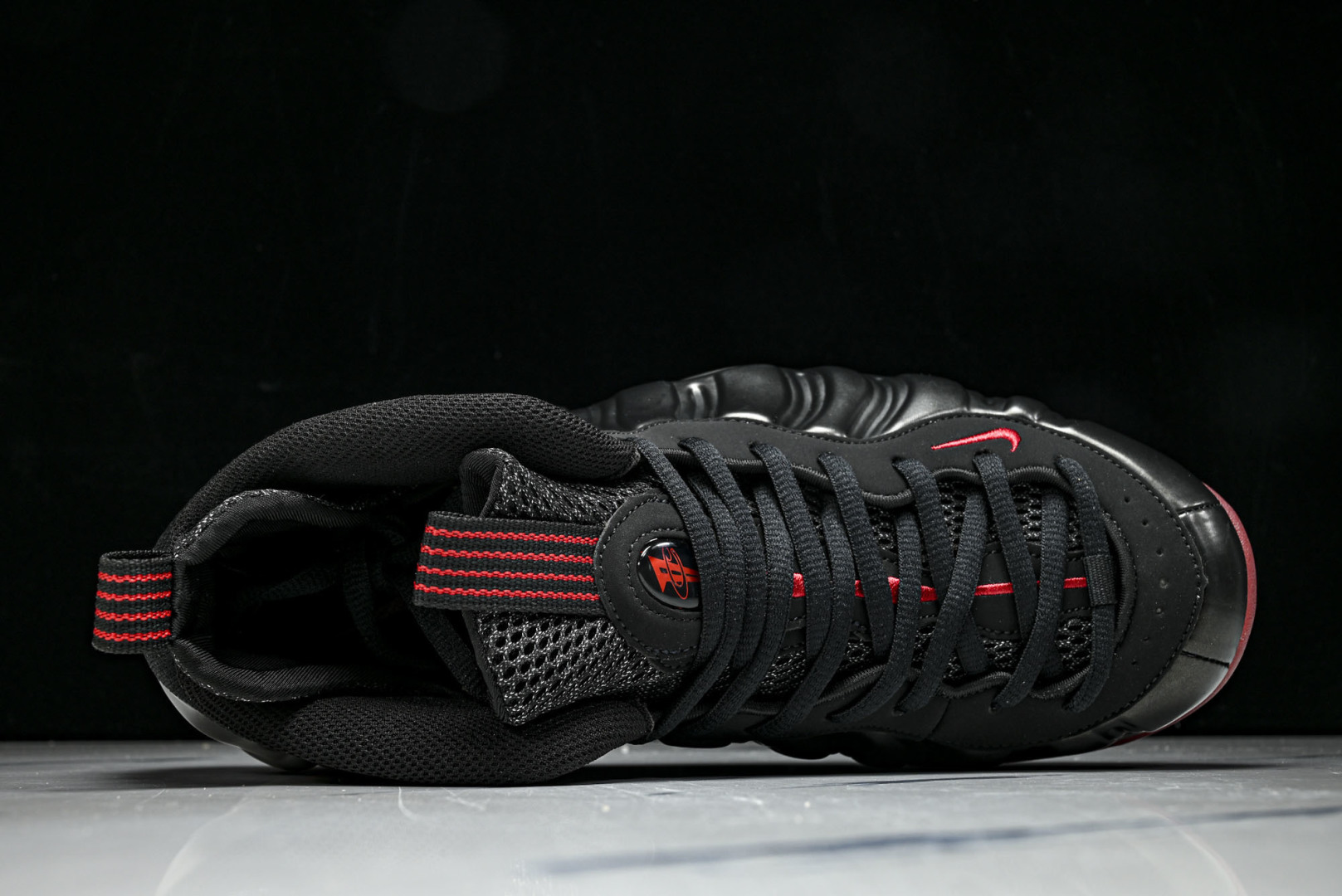 喷泡 尺码40-47.5纯原出品-Air Foamposite One Cough Dro 黑红喷 IB
