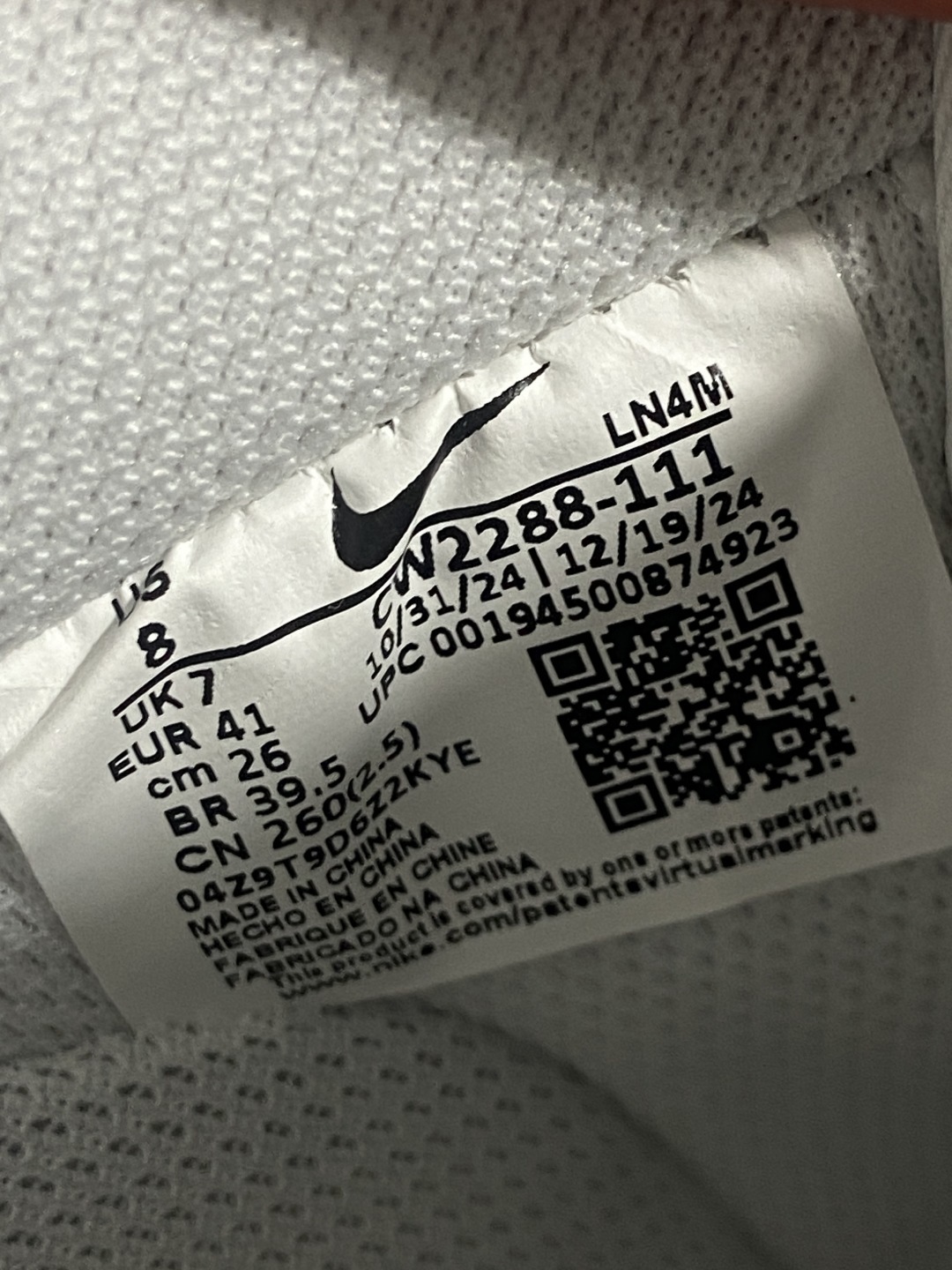 AF1 全白闪电 尺码:35.5-48.5纯原-Air Force 1 Low 07 AF1 全白闪电