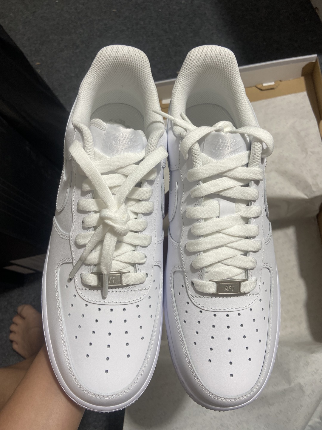 AF1 全白闪电 尺码:35.5-48.5纯原-Air Force 1 Low 07 AF1 全白闪电