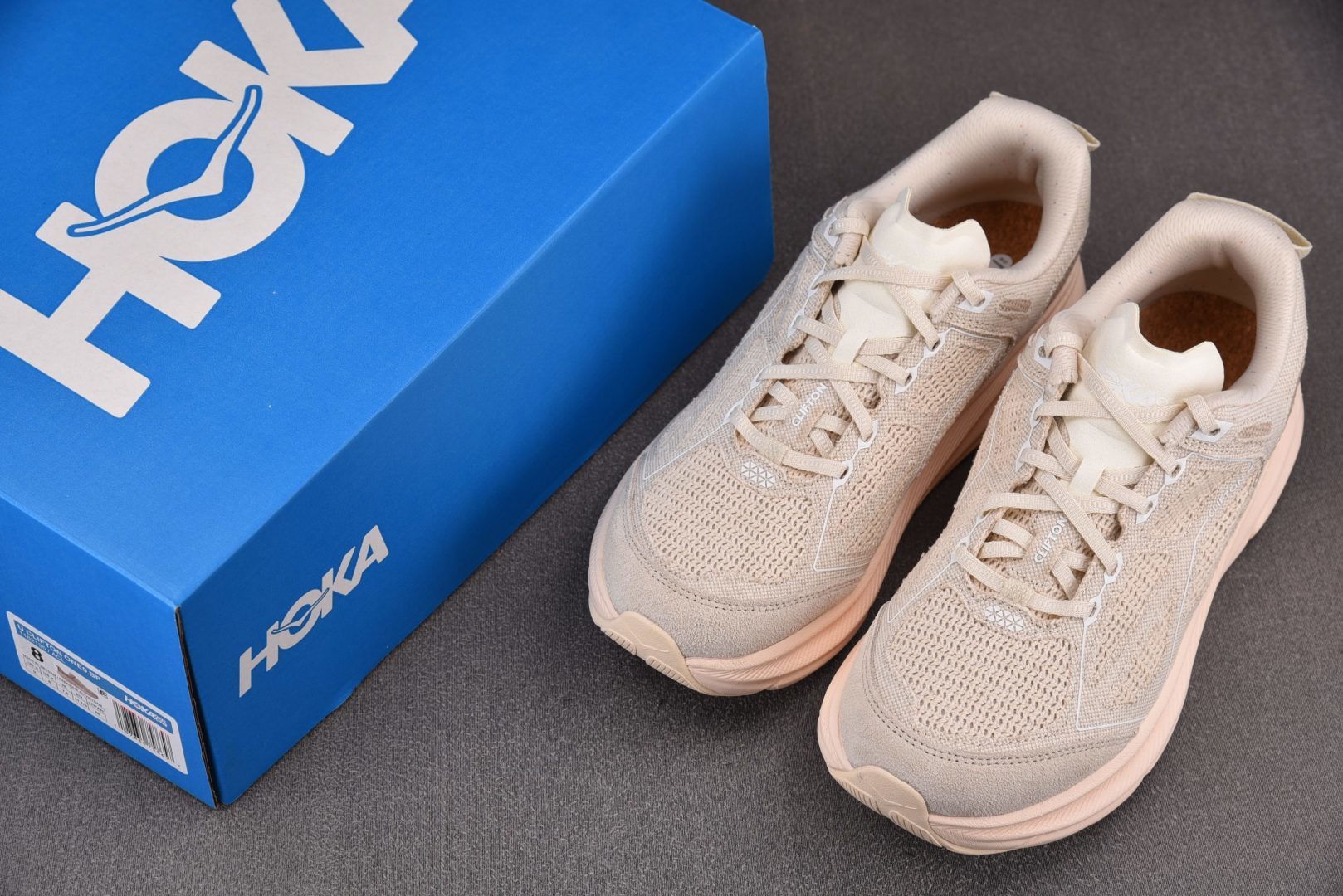 Hoka 尺码:36-45纯原版出品-HOKA Clifton One9 BP Alabaster 米色