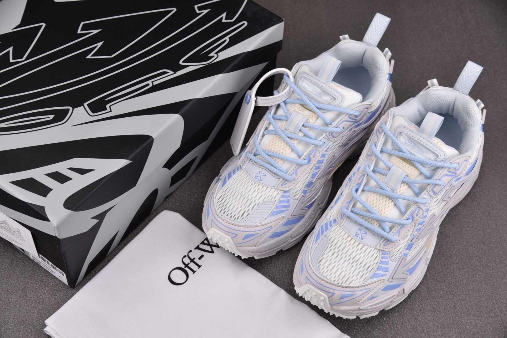 OFF 尺码36-47 纯原版出品-OFF-WHITE Be Right Back 浅紫白 YZ002尺