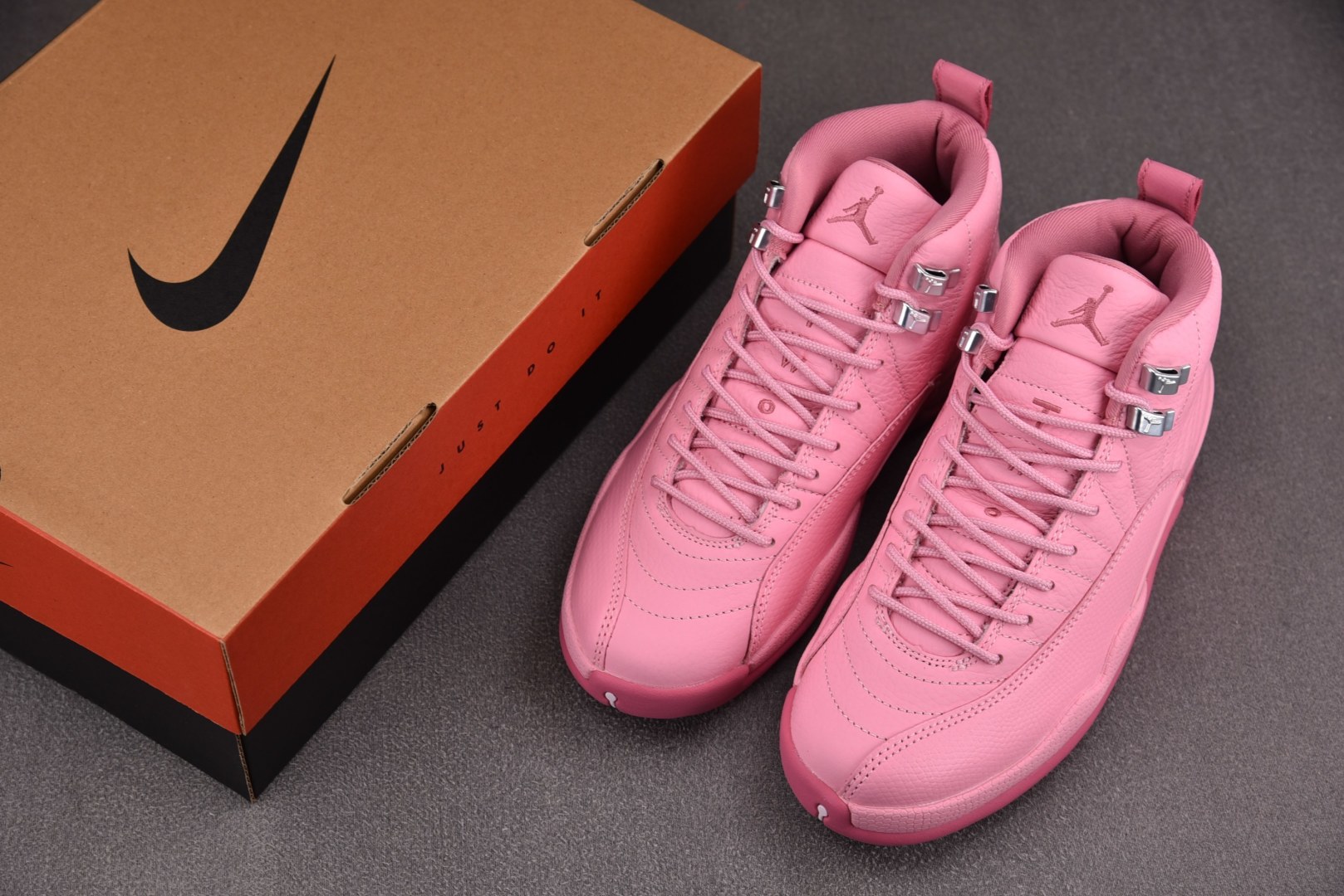 AJ12 尺码36-40纯原出品-Air Jordan 12 GS Plum Fog AJ12 珍珠粉 
